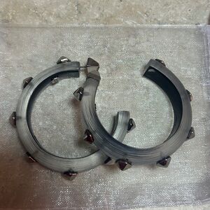 Alexis Bittar studded hoop earrings brand new without tags